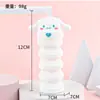Estojo de lápis retrátil de silicone com tema de desenho animado transfronteiriço, estojo fofo e de grande capacidade com zíper, organizador de material escolar para alunos do ensino fundamental