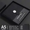 Set de caja de regalo para cuaderno, cuaderno personalizado de negocios, bolígrafo, unidad USB, exquisito y de alta gama, grabado personalizado, regalo para empresa