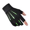 Guantes de protección solar de seda de hielo de primavera y verano para mujer, guantes transpirables de alta elasticidad para pesca, conducción al aire libre, guantes de dos dedos expuestos
