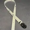 Cinturón de Cuero Estilo Americano Chrome Hearts New Ch Classic Cross Inspirado en Celebridades, Cinturón Personalizado, Cinturón de Cuero Punk Occidental