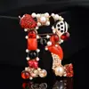 Moda Arma Hebilla de Toalla de Seda Corsage con Letra Inglesa Broche Coreano Simple de Gama Alta Accesorios de Pin para Ropa