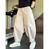 Pantalones rectos de moda con textura para hombre, principios de otoño, fluidos, holgados, de pierna ancha, casuales, versátiles, transpirables, nuevos pantalones largos para hombre