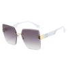 Gafas de Sol Populares Internacionales, Gafas Cuadradas Sin Marco Estilo Europeo y Americano, Gafas de Sol Versátiles de Montura Cuadrada para Comercio Transfronterizo