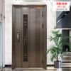 Puerta de Entrada Moderna de Aleación de Aluminio, Puerta Antirrobo para Villa de Estilo Moderno Simple, Puerta de Entrada de Acero Inoxidable de Doble Hoja, Puerta Antirrobo