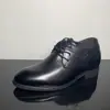 Zapatos de Cuero de Cuero de Vaca Suave con Cordones para Hombre, de Primavera, para Aumentar la Altura Interior, Negros, Estilo Británico, Formales