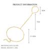 Pulseira de Prata Esterlina S925 Geométrica Prata Quebrada para Mulheres Moda Acessível Europeia e Americana Corrente de Dedo Versátil Tendência Joia de Mão Exquisita em Estoque