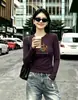 Blusa de Algodão Canelada para Mulheres, 220g, Direto da Fábrica, Corte Justo, Manga Longa, Segunda Remessa, Exclusivamente para Guangzhou Shisanxing, Dropshipping de Peça Única