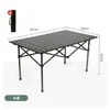 Silla plegable para acampar al aire libre, mesa plegable para vendedor ambulante, mesa para rollos de huevo, equipo para exteriores, juego portátil de mesa y silla para acampar