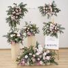 Lugar de Bodas Mori Arreglo Floral Arreglo para Banquete de Bodas Flor de Seda Arreglo Floral Decorativo de Hotel Ruta de Simulación Set Floral para Bodas