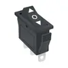Interruptor tipo Kd3 negro de tres patas, tres velocidades, tipo balancín, dispensador de agua doméstico, plancha eléctrica para pasteles, interruptor de encendido