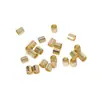 Tubo de Posicionamiento Conservador de Color Se Puede Aplastar para Sujetar Cuentas Tubulares Pulsera y Collar de Cobre Chapado en Oro de 14K Cierre Final Accesorios para Joyería DIY