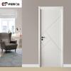 Venta al por mayor de fábrica puerta de madera maciza moderna simple puerta de madera maciza sin pintura puerta batiente interior puerta de ingeniería para dormitorio