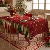 Toalha de Mesa de Natal Estilo Escandinavo Impermeável Atmosfera Festiva Pano Decorativo Mesa de Centro Tapete de Mesa Toalha de Mesa Toalha de Mesa Retangular