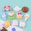 Brillante Niña de Dibujos Animados Linda Hecho a Mano DIY Accesorios Pegamento Crema Resina Accesorios Pequeños Agujero Hebilla de Zapato Material de Joyería