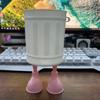 Ins Soporte para Bolígrafos Boca Grande Lindo Estudiante de Aspecto Sofisticado Escritorio Gran Capacidad Papelería Cubo de Almacenamiento Simple Americano Retro