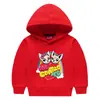 Moletom com Capuz Infantil Outono e Inverno Meninos e Meninas Camiseta Infantil de Manga Longa com Forro de Lã Jaqueta Casaco Infantil Espessado