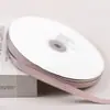 Fita de poliéster com listras verticais de 1CM, 50 jardas, fita floral multicolorida para confeitaria e embalagem, disponível em estoque direto da fábrica