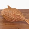 Cesta Tejida de Ratán Sintético PP Respetuosa con el Medio Ambiente Cesta de Frutas Creativa con Forma de Pez Bolsillo Creativo para Verduras y Frutas, Snacks, Pasteles Cesta para Verduras y Hortalizas Lavable