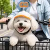 Casco para perro con agujeros para las orejas para paseos al aire libre en coche, sombrero a prueba de viento para mascotas, accesorio de motocicleta para perros, transfronterizo de Amazon