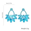 Pendientes de botón con colgante de flor de aguja de plata europea y americana incrustados con diamantes, moda versátil para el trabajo, pendientes de lujo ligero, accesorios de pendientes de alta gama para mujer