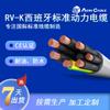 Suministro directo de fábrica Certificación CE 0.6/1kV cable de alimentación de baja tensión RV-K estándar español cable de alimentación ignífugo