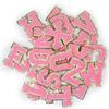 Pegatina de tela bordada, bordado por computadora, capítulo, toalla rosa, letra bordada, sin reverso, adhesivo, parche autoadhesivo para ropa