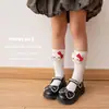 Calcetines Infantiles de Primavera y Otoño, Calcetines de Media Pantorrilla para Niños y Niñas, Lindos Calcetines Holgados para Bebé con Personaje Kuromi de Felpa 3D
