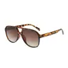 Óculos de Sol Aviador Feminino Europeu e Americano Moda Transfronteiriça Óculos Estampa de Leopardo Armação Grande Anti-UV Óculos de Sol Personalizados para Homens