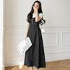 Venta al por mayor de fábrica Transfronterizo Casual Versátil Falda de Peto de Mezclilla Vestido Delgado de Longitud Media Diseño para Mujer Tendencia Casual