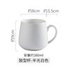 Taza Creativa Mate en Forma de Tambor para Uso Doméstico, Taza de Café, Taza de Leche, Taza de Cerámica con Diseño Creativo