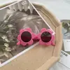 Novos Óculos de Sol Polarizados de Silicone com Flor para Crianças Óculos de Sol para Bebê Óculos Pequenos de Flor Óculos de Estilo Anti-UV