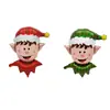 Globos Temáticos Navideños Transfronterizos Muletas Navideñas Globos de Papel de Aluminio Decoración Festiva de Año Nuevo Globos de Película de Aluminio