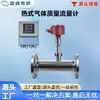 Medidor de flujo másico de gas térmico, tipo de tubería, montado con brida, para aire, gas natural, aire comprimido, nitrógeno, oxígeno y otros gases