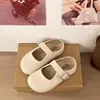 Chinelos Meio Sapato Fechados Tecidos para Mulheres, Novo Estilo Verão 2026, Sola Grossa, Sandálias Slip-On Estilo Birkenstock que Aumentam a Altura