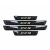 Adecuado para Mazda Cx5 Cx60 Cx80 Cx90 Chuangchi Cielo Azul y Tiras Decorativas para Estribos Exteriores de Puerta Pedales de Bienvenida
