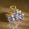 Exquisito Pasador Pequeño de Cristal para el Cabello para Mujer 2025 Nuevo Pasador para Flequillo de la Frente Mini Pasador de Princesa Pinza Superior