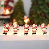 Cordão de Luz Decorativa de Natal LED Transfronteiriço Papai Noel Chapéu Preto Luz Floco de Neve Lanterna Decorativa Cabeça de Veado com Luz Lanterna