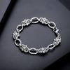 Pulsera hueca con costuras Fendy para hombre de acero de titanio, moda europea y americana, diseño de alta gama, joyería sencilla para mujer que combina con todo, venta al por mayor de joyería
