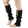 Nuevos Cubrepiés de Lana Tejida de Tres Botones para Otoño e Invierno Europeos y Americanos Calcetines Largos de Lana con Pelo Listo para Usar