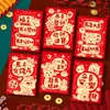 2026 Ano do Cavalo Novo Envelope Vermelho Criativo Tridimensional Festival da Primavera Pacote Vermelho Cavalo Desenho Animado Zodíaco Ano Novo Bolsa Envelope Vermelho Atacado