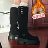 Botas de Vaquero Occidentales Retro Largas para Mujer, Nuevo Estilo Otoño/Invierno 2026, Suela Gruesa, Botas de Caballero de Doble Uso de Caña Alta para Mujeres Bajitas