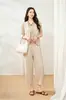 Verano 2026 Nuevo Estilo Fresco Caída Cintura Alta Color Sólido Casual Pantalones Harem Sueltos Globos Pantalones de Mujer Versátiles y Favorecedores