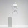 Maniquí de Vestido de Novia para Mujer de Medio Cuerpo Soporte de Exhibición en Ventana Cuerpo Humano Falso Maniquí Negro de Cuerpo Completo para Exhibición de Vestidos