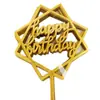 Toppers de Cumpleaños Acrílicos, Estilo de Letra Clásico, Letras de Feliz Cumpleaños Escritas a Mano, Decoraciones para Pasteles, Paquete de 10