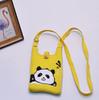 2024 Bolsa de Mão Mini de Tricô Guofeng Panda Bolsa de Celular Fashion Guofeng Bolsa de Ombro Bolsa Casual Versátil