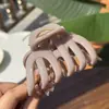 Francés 2025 Nuevo Elegante Elegante Grande Cremoso Calabaza Pinza para el Cabello Pinza Trasera Pinza Tiburón Accesorios para el Cabello