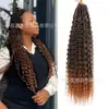 Comercio exterior europeo y americano nuevo bohemio trenzado trenza de tres cabos Caja Trenza Ondulada Profunda peluca de ganchillo