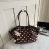 Bolso de Mano Nuevo de Gran Capacidad Bolso de Hombro Cruzado de Moda Versátil para Viajes Diarios Bolso Tote de Lunares de Moda para Mujer