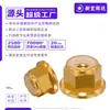 Aleación de Aluminio Brida Dorada Tuerca Hexagonal Antiaflojamiento Antideslizante Tapa de Tornillo Engrosada M2M2.5M3M4M5M6M8
