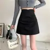 Falda Bodycon Irregular Diseño de Diosa Sentido Plisada Falda de Un Paso Cintura Alta Línea A Media Falda Ropa Exterior Ins Falda Corta